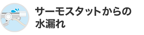 サーモスタットからの水漏れ