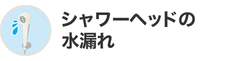 シャワーヘッドの水漏れ