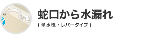 蛇口から水漏れ
