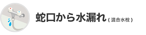 蛇口から水漏れ