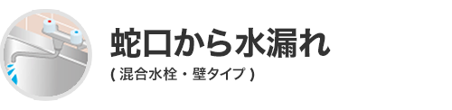 蛇口から水漏れ