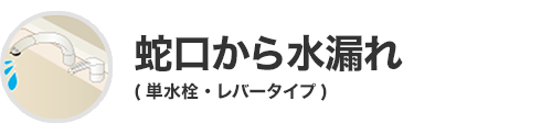蛇口から水漏れ