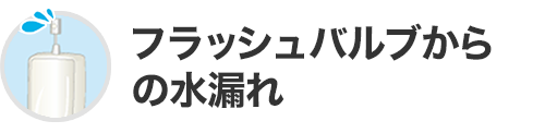 フラッシュバルブからの水漏れ