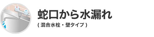 蛇口から水漏れ