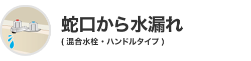 蛇口から水漏れ