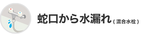 蛇口から水漏れ