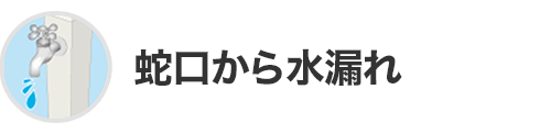 蛇口から水漏れ