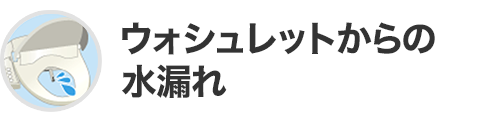 ウォシュレットからの水漏れ