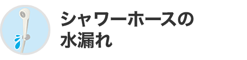 シャワーホースの水漏れ