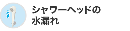 シャワーヘッドの水漏れ