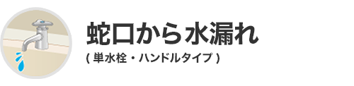 蛇口から水漏れ